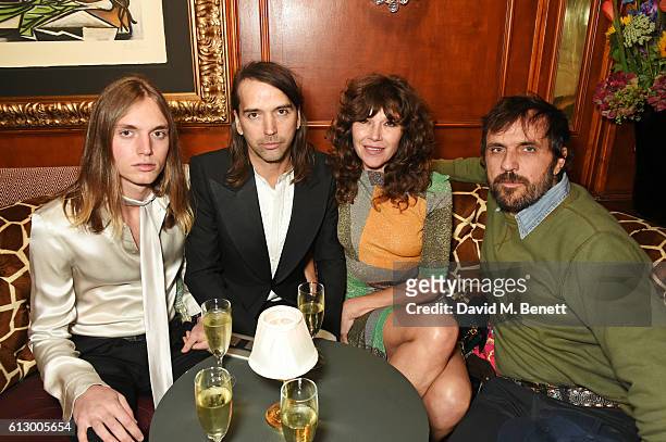 Marco Torri, Alister Mackie, Jess Morris and Andreas Kronthaler attend the Another Man A/W launch event hosted by Harry Styles, Alister Mackie and...