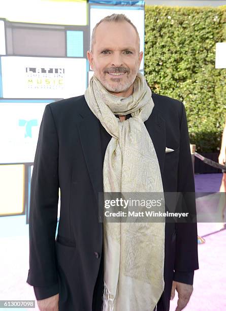 Recording artist Miguel Bose attends the 2016 Latin American Music Awards at Dolby Theatre on October 6, 2016 in Hollywood, California.