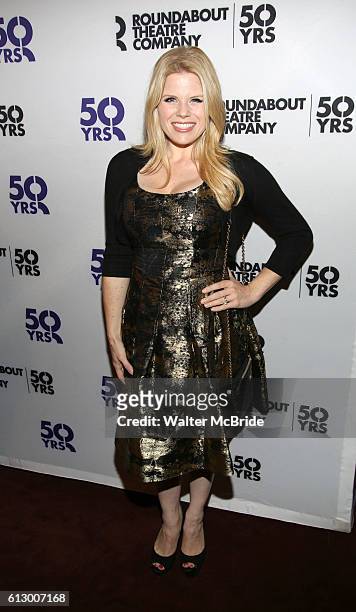 Megan Hilty attends the Broadway Opening Night Performance of "Holiday Inn" at Studio 54 on October 6, 2016 in New York City.