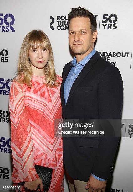 Sophie Flack and Josh Charles attends the Broadway Opening Night Performance of "Holiday Inn" at Studio 54 on October 6, 2016 in New York City.