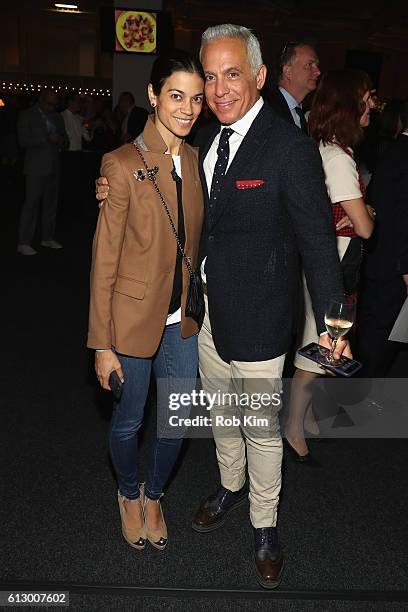 Margaret Anne Williams and Chef Geoffrey Zakarian of The Lambs Club attend City Harvest's 22nd Annual Bid Against Hunger at Pier 36 on October 6,...