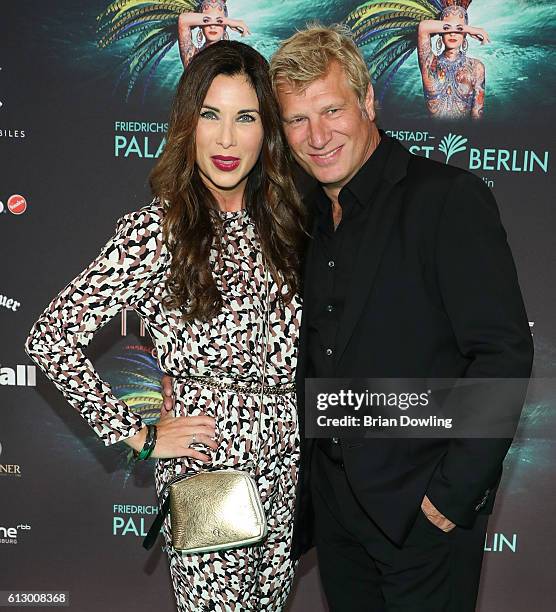 Alexandra Polzin and Gerhard Leinauer attends 'THE ONE Grand Show' premiere at Friedrichstadt-Palast on October 6, 2016 in Berlin, Germany.