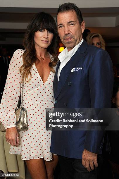 Jane Notar and founder, Notar Hospitality Richie Notar attend an intimate dinner to welcome de Grisogono's Fawaz Gruosi to NYC hosted by DuJour...