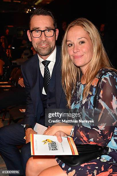 Michael Preetz and Kirsten Zophy attend the Tribute To Bambi after show party at Station on October 6, 2016 in Berlin, Germany.