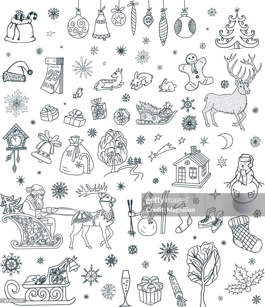 Christmas Doodles Set