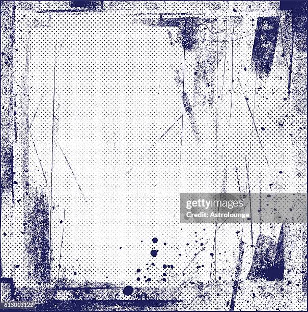 grunge halftone background - silk screen stock illustrations