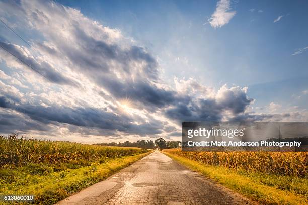 country road - wisconsin bildbanksfoton och bilder