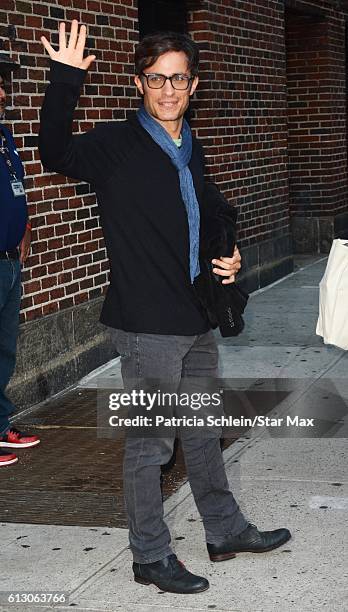 Actor Gael Garcia Bernal is seen on October 6, 2016 in New York City.