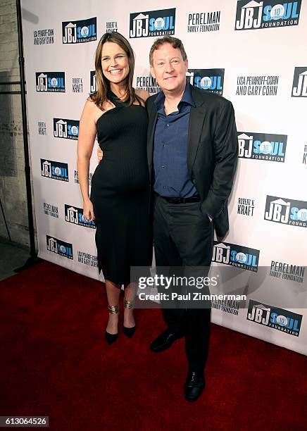 Savannah Guthrie and Michael Feldman attend the Jon Bon Jovi Soul Foundation 10 Year Anniversary at the Garage on October 6, 2016 in New York City.