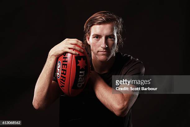 Will Setterfield from the Sandringham Dragons poses for a portrait during the 2016 AFL Draft Combine on October 6, 2016 in Melbourne, Australia.