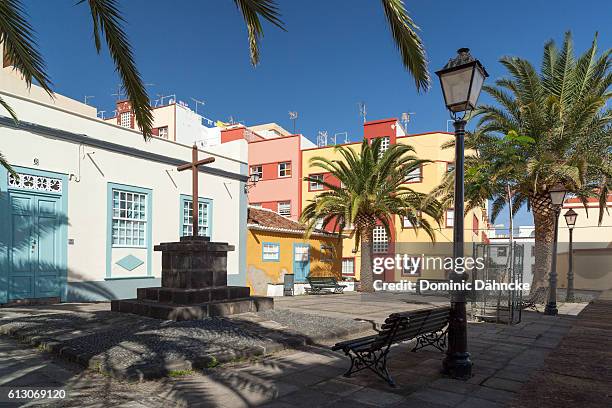 "el tanquito" square (santa cruz de la palma. canary islands) - santa cruz de la palma stock pictures, royalty-free photos & images