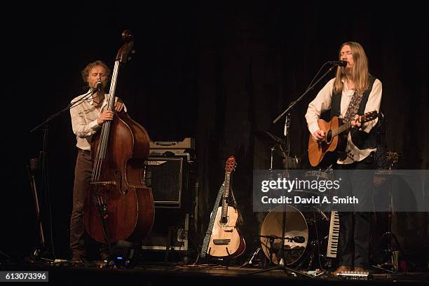 Chris Wood and Oliver Wood of The Wood Brothers perform at Iron City on October 6, 2016 in Birmingham, Alabama.