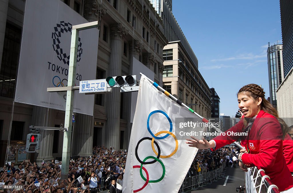 Japanese Olympic Medalists Parade