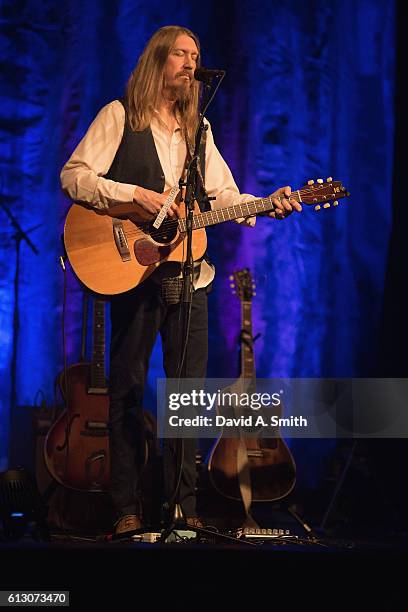 Oliver Wood of The Wood Brothers performs at Iron City on October 6, 2016 in Birmingham, Alabama.