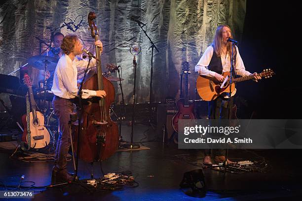 Chris Wood and Oliver Wood of The Wood Brothers perform at Iron City on October 6, 2016 in Birmingham, Alabama.