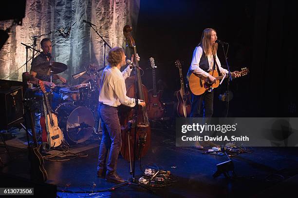 Jano Rix, Chris Wood, and Oliver Wood of The Wood Brothers perform at Iron City on October 6, 2016 in Birmingham, Alabama.