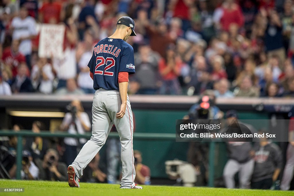 Division Series - Boston Red Sox v Cleveland Indians - Game One