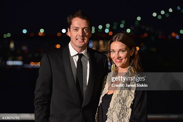 Marcus Wainwright and Glenna Neece attend the Brooklyn Bridge Park Conservancy hosts the Brooklyn Black Tie Ball at Pier 2 at Brooklyn Bridge Park on...