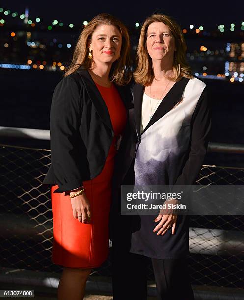 Alicia Glen and Nancy Webster attend the Brooklyn Bridge Park Conservancy hosts the Brooklyn Black Tie Ball at Pier 2 at Brooklyn Bridge Park on...