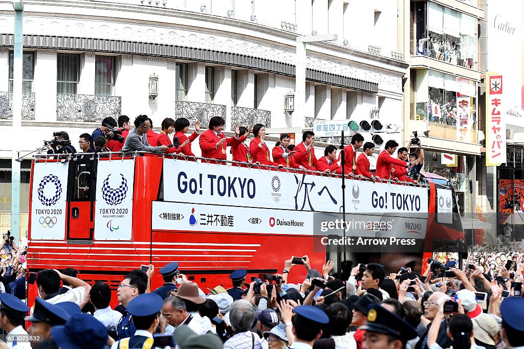 Japanese Olympic Medalists Parade