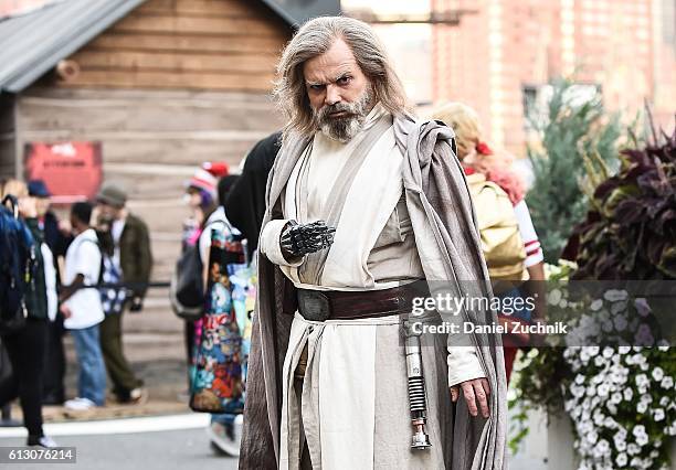 Comic Con attendee poses as Luke Skywalker from Star Wars during 2016 New York Comic Con - Day 1 on October 6, 2016 in New York City.