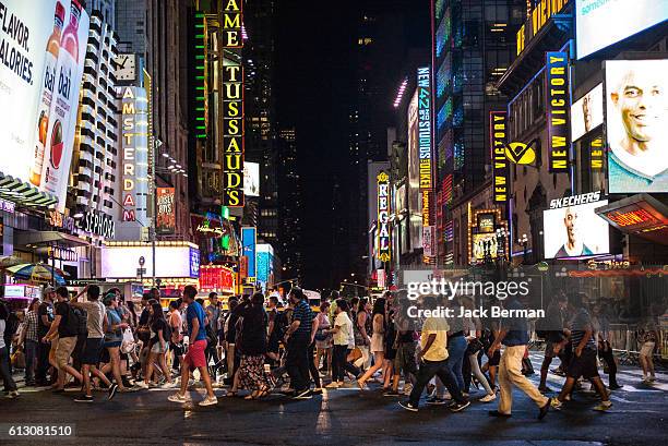 nyc night - broadway bildbanksfoton och bilder