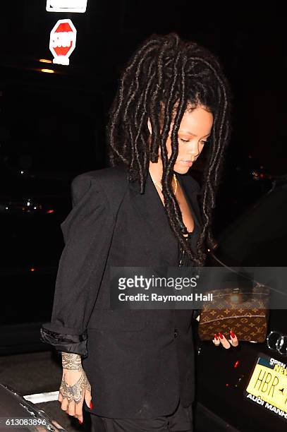Singer Rihanna is seen walking in Soho on October 6, 2016 in New York City.