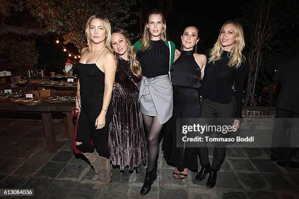 Actress Kate Hudson, designer Jennifer Meyer, actress Sara Foster, Sarah Meyer and writer Erin Foster attend ROE Caviar's 2016 Harvest at the private...