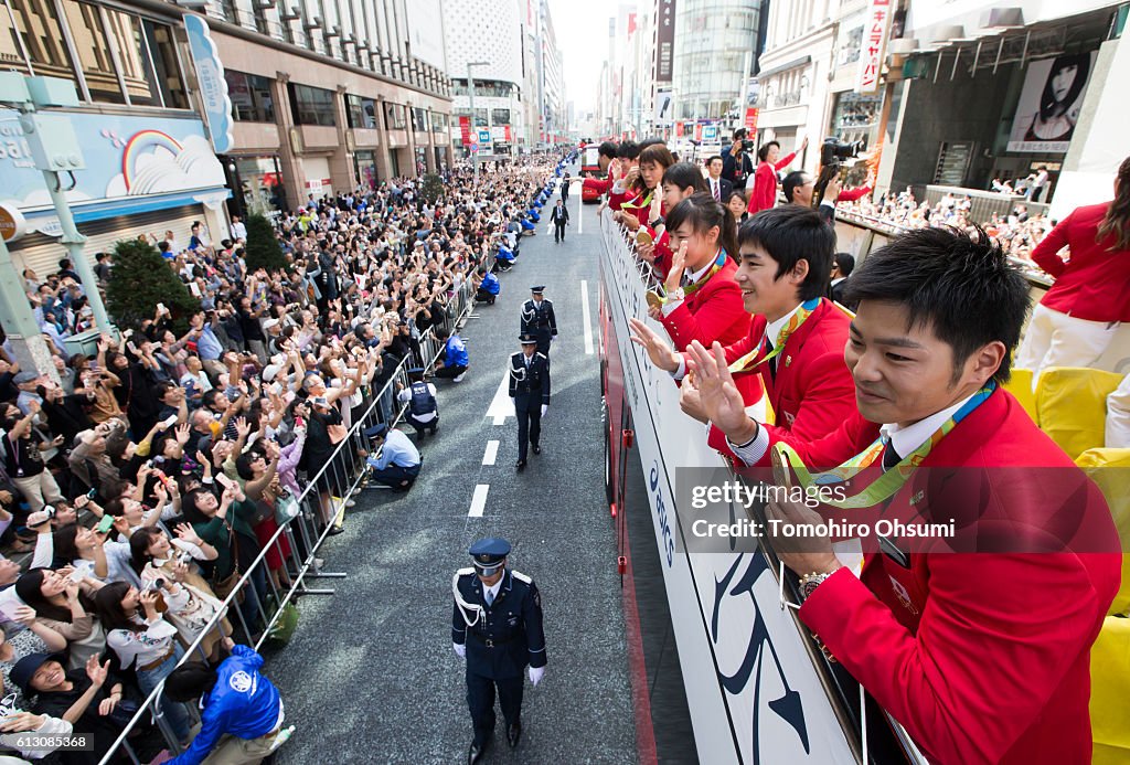 Japanese Olympic Medalists Parade