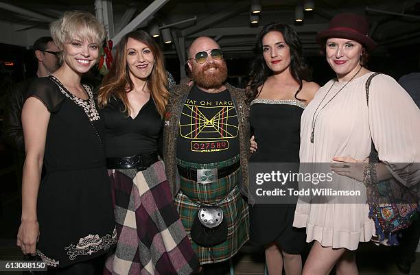 Harrison Sweeney and guests attend an "In A Valley Of Violence" Beyond Fest Post-Reception at Mama Shelter on October 6, 2016 in Los Angeles,...