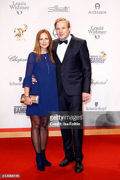 German actor Stephan Grossman and his wife Lidija Grossmann attend the Tribute To Bambi at Station on October 6, 2016 in Berlin, Germany.