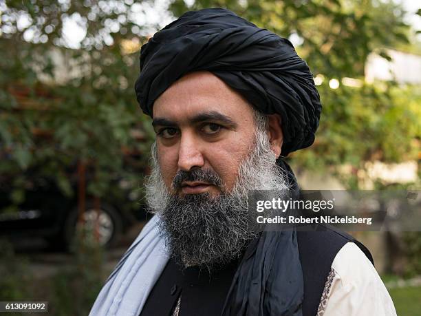 Former Taliban finance minister and advisor to Mullah Omar, Sayed Abdul Wasi Motasim Agha, 45 years, sits in a residence in an undisclosed city in...