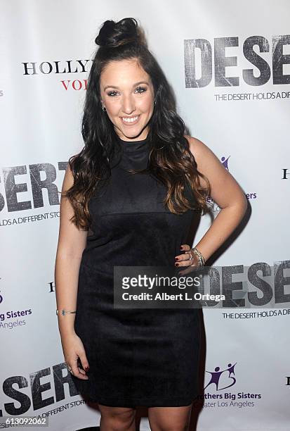 Gianna Martello arrives for the premiere of Winterstone Pictures' "Deserted" held at Majestic Crest Theatre on October 6, 2016 in Los Angeles,...