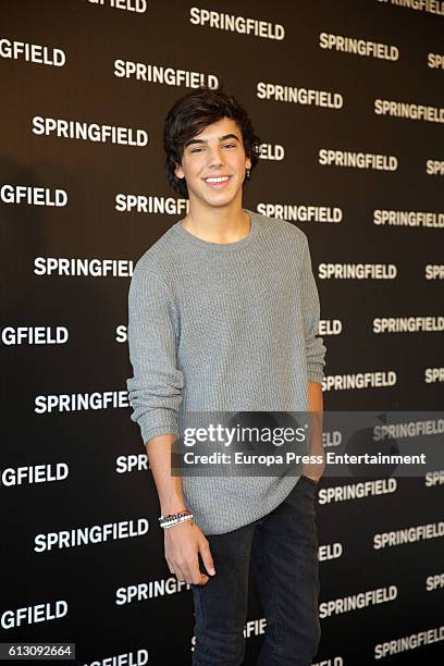 Actor Mario Casas's brother Oscar Casas presents Springfield Christmas Commercial at Club Allard on October 6, 2016 in Madrid, Spain.