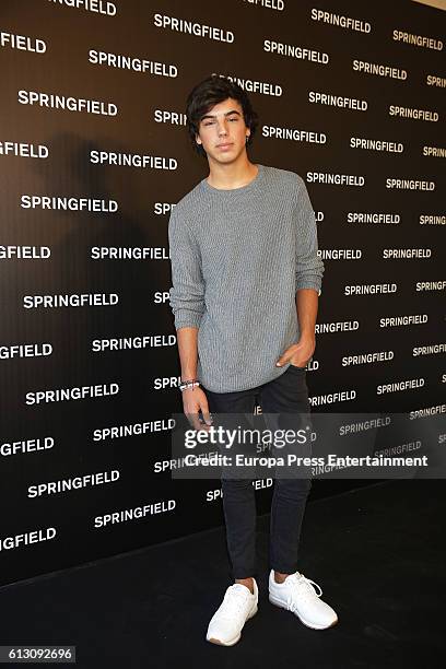 Actor Mario Casas's brother Oscar Casas presents Springfield Christmas Commercial at Club Allard on October 6, 2016 in Madrid, Spain.