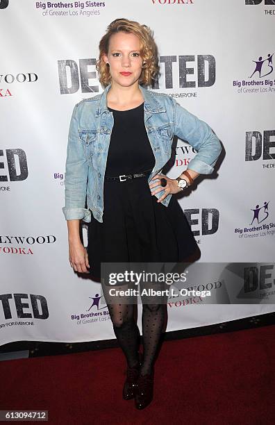 Actress Nina Rausch arrives for the Premiere Of Winterstone Pictures' "Deserted" held at Majestic Crest Theatre on October 6, 2016 in Los Angeles,...