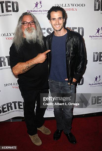 Actors Scott Engrotti and Ryan Walker arrive for the Premiere Of Winterstone Pictures' "Deserted" held at Majestic Crest Theatre on October 6, 2016...