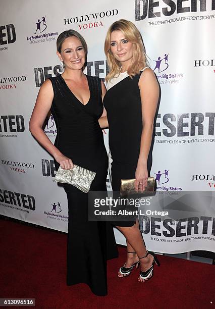 Director Ashley Avis and actress Mischa Barton arrive for the Premiere Of Winterstone Pictures' "Deserted" held at Majestic Crest Theatre on October...