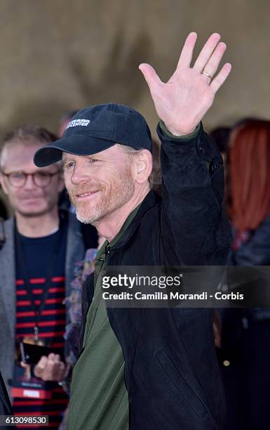 Ron Howard attends a photocall for 'Inferno' on October 7, 2016 in Florence, Italy.