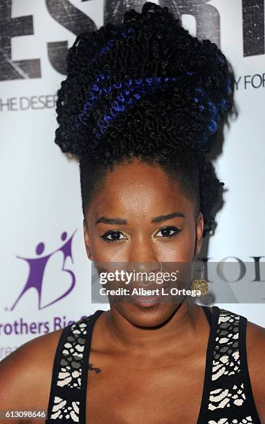 Tomi Townsend arrives for the Premiere Of Winterstone Pictures' "Deserted" held at Majestic Crest Theatre on October 6, 2016 in Los Angeles,...