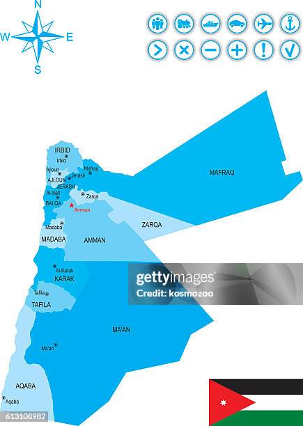 Jordan. Map Enimation 4,599 Geography Of Jordan Stock Photos, High-Res Pictures, and Images ...