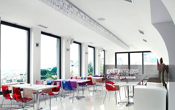 empty restaurant - crowded cafe stock pictures, royalty-free photos & images