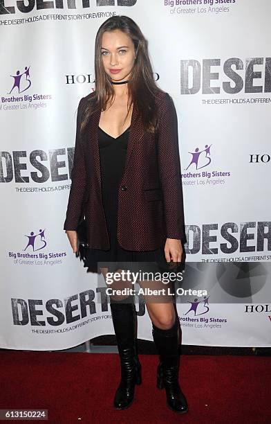 Sophia Tatum arrives for the Premiere Of Winterstone Pictures' "Deserted" held at Majestic Crest Theatre on October 6, 2016 in Los Angeles,...