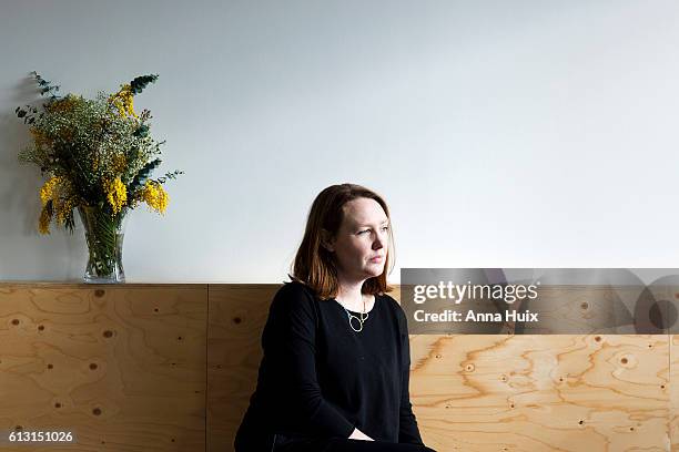 Writer Paula Hawkins is photographed for the New York Times on January 27, 2015 in London, England.