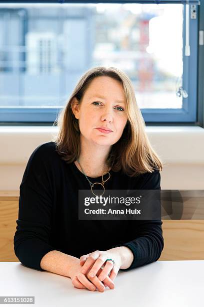 Writer Paula Hawkins is photographed for the New York Times on January 27, 2015 in London, England.