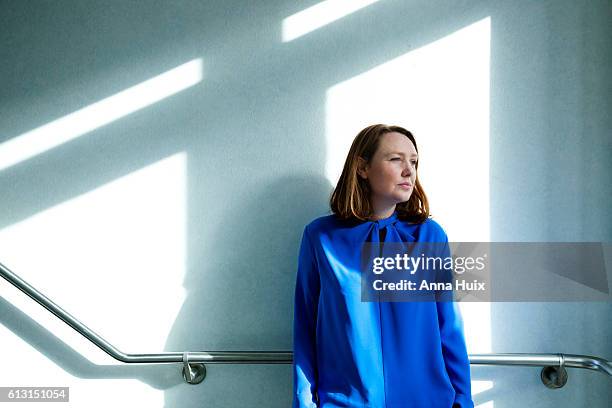 Writer Paula Hawkins is photographed for the New York Times on January 27, 2015 in London, England.