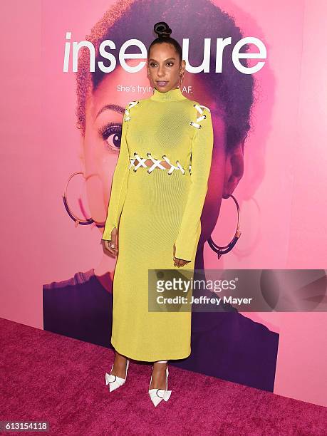 Executive producer/Director Melina Matsoukas attends the premiere of 'Insecure' at Nate Holden Performing Arts Center on October 6, 2016 in Los...