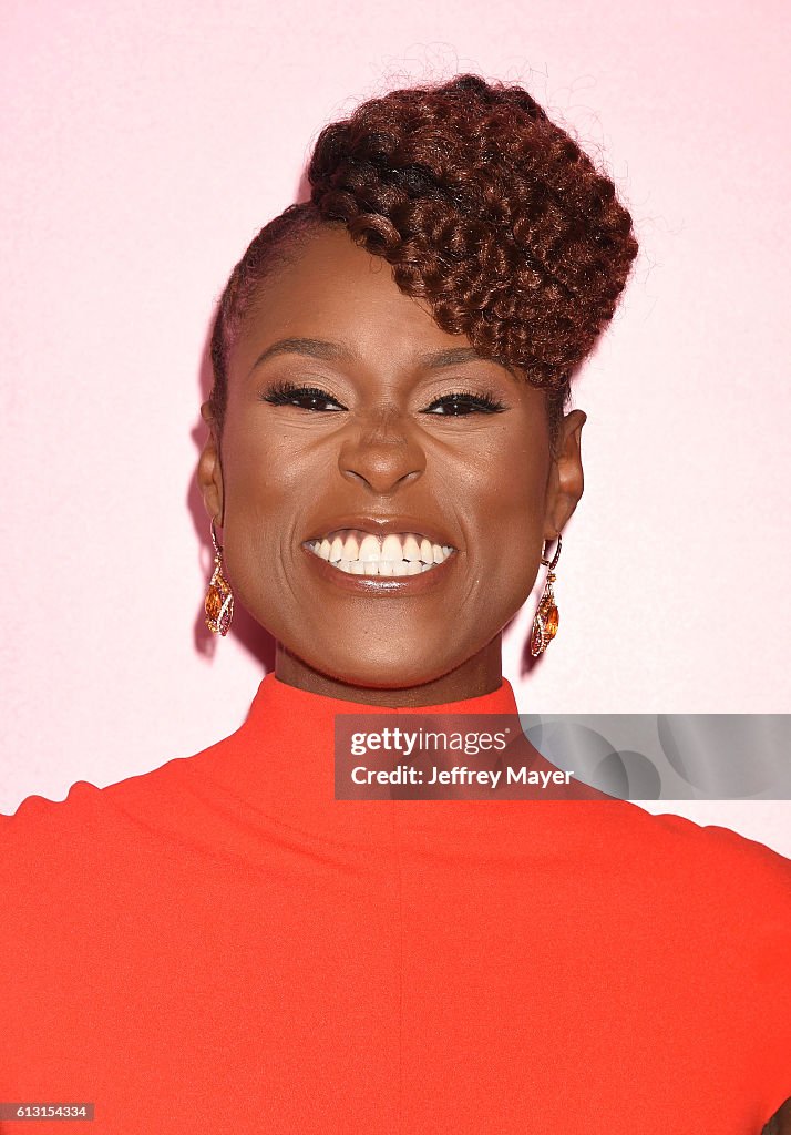 Issa Rae Producing Creator/executive producer/actress Issa Rae attends the premiere of ...