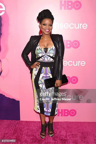 Actress Kelly Jenrette attends the premiere of 'Insecure' at Nate Holden Performing Arts Center on October 6, 2016 in Los Angeles, California.