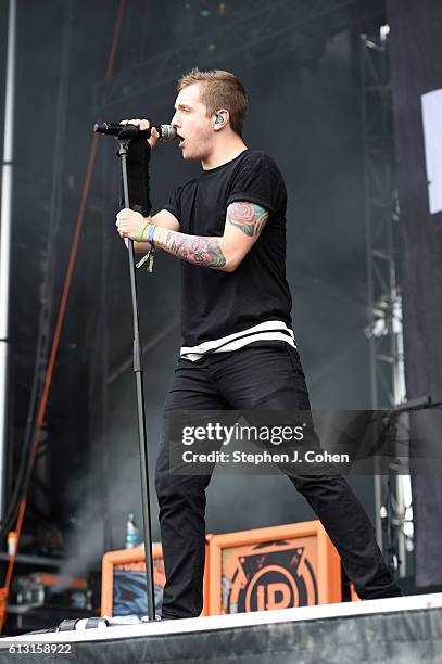 Brian Burkheiser of I Prevail performs at Champions Park on October 1, 2016 in Louisville, Kentucky.